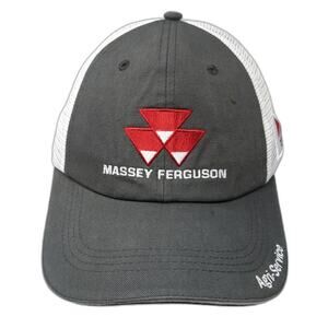 Massey Ferguson Agri-Service Snapback Trucker Hat Gray One Size Mesh Back CMG